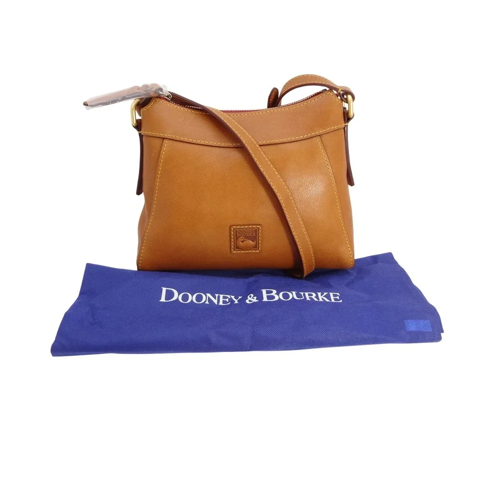 Dooney & Bourke Small Cassidy Crossbody Natural Florentine Vacchetta Leather Bag